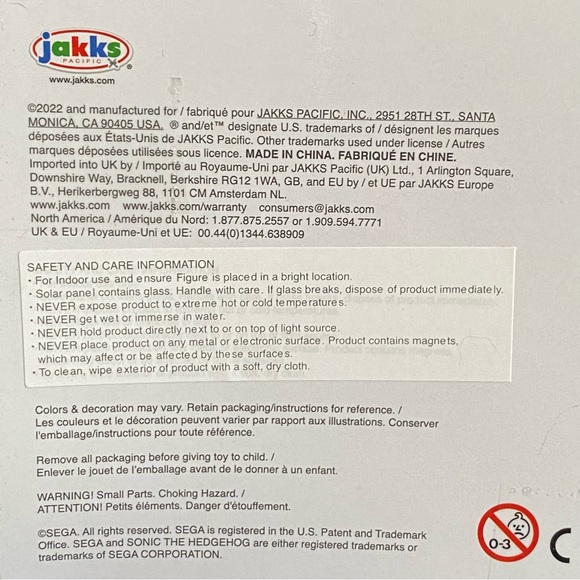 🌀Jakks Pacific, Sonic The Hedgehog Foot Tapping, Solar Powered - Picture 12 of 13